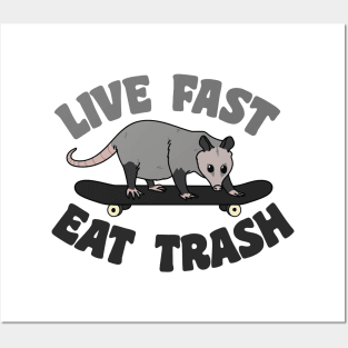 Live fast, eat trash Posters and Art